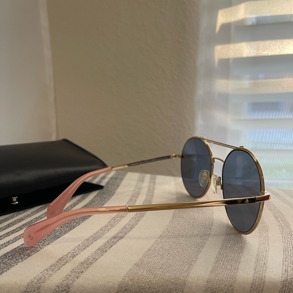 rag & bone 59mm Round Metal Aviator Sunglasses - Picture 9 of 14